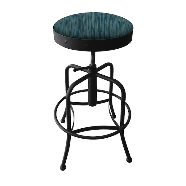 Adjustable Stool, Black Wrinkle, Graph Tidal Seat